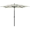 Image de vidaXL Parasol Ã  3 niveaux avec mÃ¢t en aluminium Sable 2,5x2,5 m