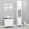 Image de vidaXL Ensemble de meubles de bain 3 pcs Blanc Bois d'ingÃ©nierie