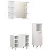 Image de Ensemble de meubles de salle de bain 3 pcs Blanc AgglomÃ©rÃ© - VidaXL