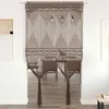 Image de Vidaxl Rideau En MacramÃ© Taupe 140x240 Cm Coton