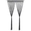 Image de Vidaxl Rideau En MacramÃ© Anthracite 140x240 Cm Coton