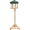 Image de Vidaxl Mangeoire Ã Oiseaux Sur Pied Bois De Sapin 33x106 Cm