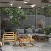 Image de Vidaxl Salon De Jardin 6 Pcs Avec Coussin Bois D'acacia Solide