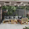 Image de Vidaxl Salon De Jardin 8 Pcs Avec Coussin Bois D'acacia Solide