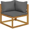 Image de Vidaxl Salon De Jardin 6 Pcs Avec Coussin Bois D'acacia Solide