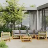 Image de Vidaxl Salon De Jardin 7 Pcs Avec Coussin Bois D'acacia Solide