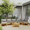 Image de Vidaxl Salon De Jardin 8 Pcs Avec Coussin Bois D'acacia Solide