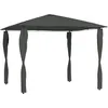 Image de vidaXL BelvÃ©dÃ¨re Ã  revÃªtement de poteaux 3x3x2,6 m Anthracite 160 g/mÂ²