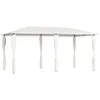Image de vidaXL BelvÃ©dÃ¨re avec revÃªtement de poteaux 3x6x2,6 m CrÃ¨me 160 g/mÂ²
