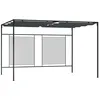 Image de Vidaxl BelvÃ©dÃ¨re Avec Auvent RÃ©tractable 4x3x2,3 M Anthracite 180 G/MÂ²