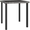Image de vidaXL Table Ã  dÃ®ner de jardin Gris 70x70x73 cm RÃ©sine tressÃ©e