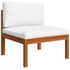 Image de Vidaxl Salon De Jardin 4 Pcs Avec Coussins CrÃ¨me Bois D'acacia Solide