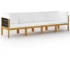 Image de Vidaxl CanapÃ© De Jardin Ã 4 Places Avec Coussin Bois D'acacia Massif