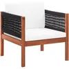 Image de Vidaxl Chaise De Jardin Avec Coussin Bois D'acacia Solide
