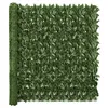 Image de vidaXL Ãcran de balcon avec feuilles vert foncÃ© 500x150 cm