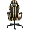 Image de Fauteuil de jeux vidÃ©o Noir et dorÃ© Similicuir - VidaXL