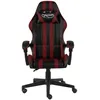 Image de Fauteuil de jeux vidÃ©o Noir et rouge bordeaux Similicuir - VidaXL