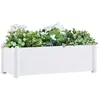 Image de Vidaxl Lit SurÃ©levÃ© De Jardin Pp Blanc 100x43x35 Cm