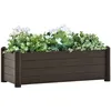 Image de Vidaxl Lit SurÃ©levÃ© De Jardin Pp Moka 100x43x35 Cm