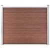 Image de Vidaxl Panneau De ClÃ´ture Wpc 180x146 Cm Marron