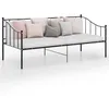 Image de vidaXL Cadre de canapÃ©-lit sans matelas noir mÃ©tal 90x200 cm