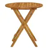 Image de Tables à manger de jardin VidaXL  Table à manger de jardin  pliable en bois d'acacia marron P31600743