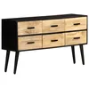 Image de vidaXL Buffet 110x33x64 cm Bois de manguier massif