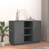 Image de Vidaxl Salon De Jardin 5 Pcs RÃ©sine TressÃ©e Gris