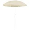 Image de Vidaxl Parasol De Jardin Avec MÃ¢t En Acier Sable 180 Cm