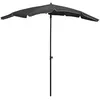 Image de Vidaxl Parasol De Jardin Avec MÃ¢t 200x130 Cm Anthracite