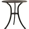 Image de Vidaxl Table De Jardin Bronze 62x62x65 Cm Aluminium CoulÃ©