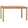 Image de Vidaxl Table Ã DÃ®ner De Jardin 140x80x77 Cm Bois De Teck Solide