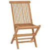 Image de Vidaxl Chaises De Jardin Pliables Lot De 4 Bois De Teck Massif
