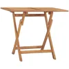Image de Vidaxl Table Ã DÃ®ner Pliable De Jardin 90x60x75 Cm Bois De Teck Solide