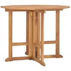 Image de Vidaxl Table Ã DÃ®ner Pliable De Jardin 90x90x75 Cm Bois De Teck Solide