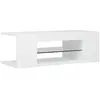 Image de Meubles TV VidaXL  Meuble TV  avec lumières LED Blanc 90x39x30 cm P31600380