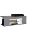 Image de Tables basses VidaXL  Meuble TV  avec lumières LED blanc brillant 90x39x30 cm P32353228