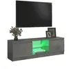 Image de Meubles TV VidaXL  Meuble TV  avec lumières LED gris béton 120x30x35,5 cm P31600829