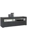 Image de Meubles TV VidaXL  Meuble TV  avec lumières LED gris béton 120x35x40 cm P31600089