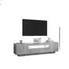 Image de Meubles TV VidaXL  Meuble TV  avec lumières LED gris béton 160x35x40 cm P31600043