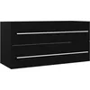 Image de Armoire d'Ã©vier Noir 100x38,5x48 cm AgglomÃ©rÃ© - VidaXL