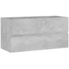 Image de Armoire d'Ã©vier Gris bÃ©ton 90x38,5x45 cm AgglomÃ©rÃ© - VidaXL