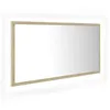 Image de Vidaxl Miroir Led De Salle De Bain ChÃªne Sonoma 90x8,5x37 Cm AgglomÃ©rÃ©