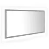 Image de Vidaxl Miroir Ã Led De Salle De Bain Gris BÃ©ton 90x8,5x37 Cm AgglomÃ©rÃ©