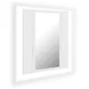 Image de Vidaxl Armoire De Salle De Bain Ã Miroir Ã Led Blanc 40x12x45 Cm