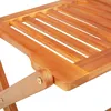 Image de Vidaxl Mobilier Ã DÃ®ner De Jardin Pliable 5 Pcs Bois D'acacia Solide