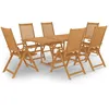 Image de Vidaxl Salon De Jardin 7 Pcs Bois De Teck Massif