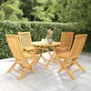 Image de Vidaxl Salon De Jardin 5 Pcs Bois De Teck Massif