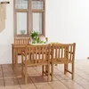 Image de Vidaxl Ensemble De Salle Ã Manger De Jardin 5 Pcs Bois De Teck Solide