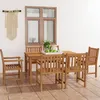 Image de Vidaxl Ensemble De Salle Ã Manger De Jardin 7 Pcs Bois De Teck Solide